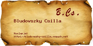 Bludovszky Csilla névjegykártya